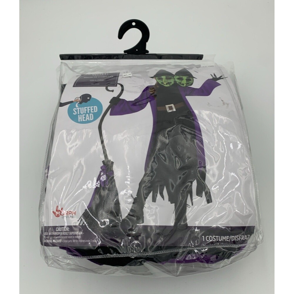 Two Headed Witch Costume Child Size Large